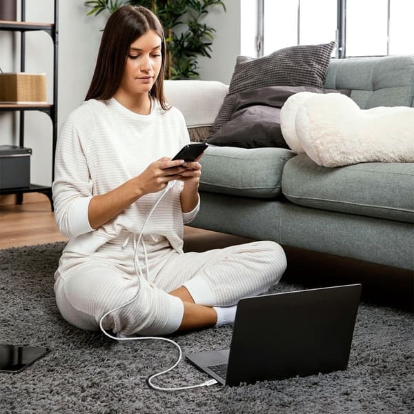 Tech-Protect Ultraboost Lite USB-C-kaapeli 60W 2m - Cool Grey Grey