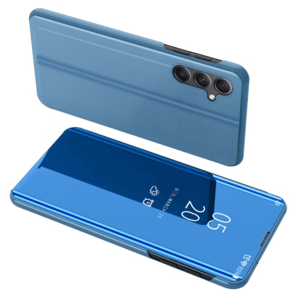 SKALO Samsung A34 5G Clear View Spegel fodral - Blå Blå