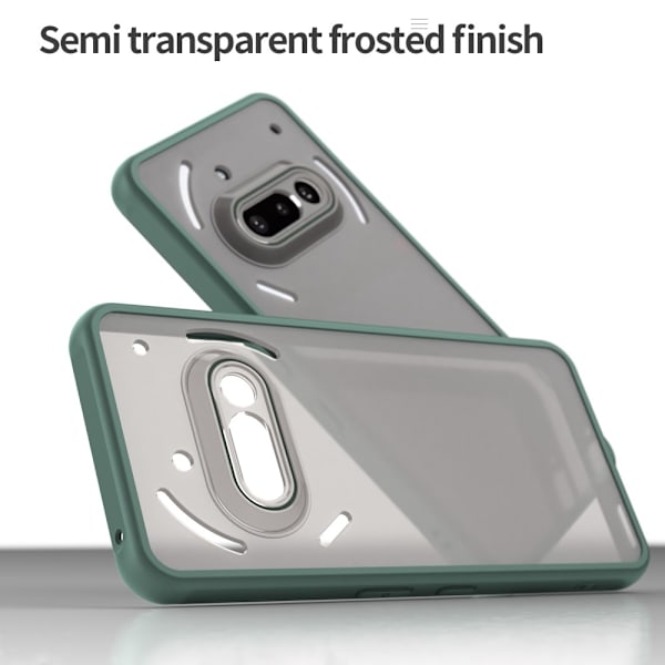 SKALO Nothing Phone (3a) 5G Color Bumper Frosted Skal - Grön Grön