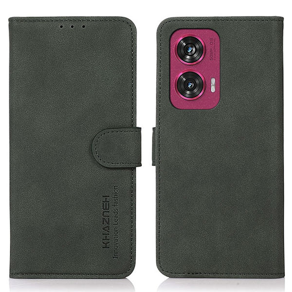 SKALO Motorola Edge 50 Fusion KHAZNEH Plånboksfodral i PU-Läder - Grön Grön
