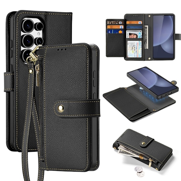 DUX DUCIS Samsung S25 Ultra Lawa Series Flip Cover - Sort Black