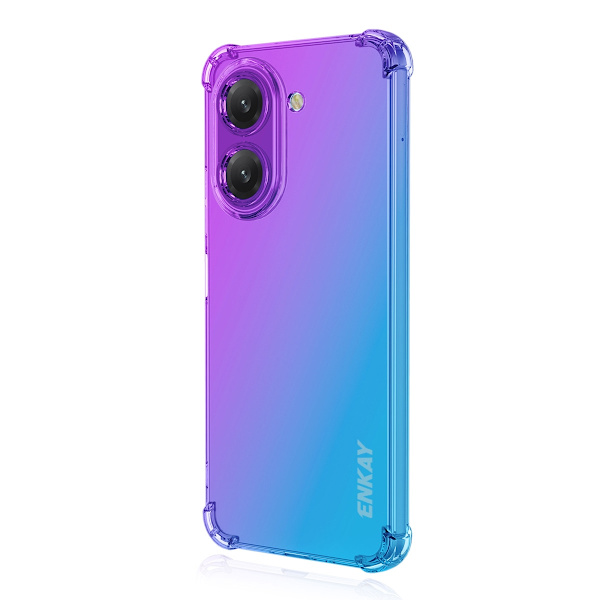 SKALO Xiaomi Redmi A5 4G ENKAY Gradient Extra strong TPU Cover - Lilla-Blå Multicolor