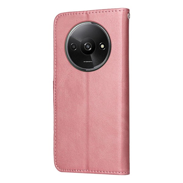 SKALO Xiaomi Redmi A3 PU-nahkainen Lompakkokotelo - Valitse väri Pink