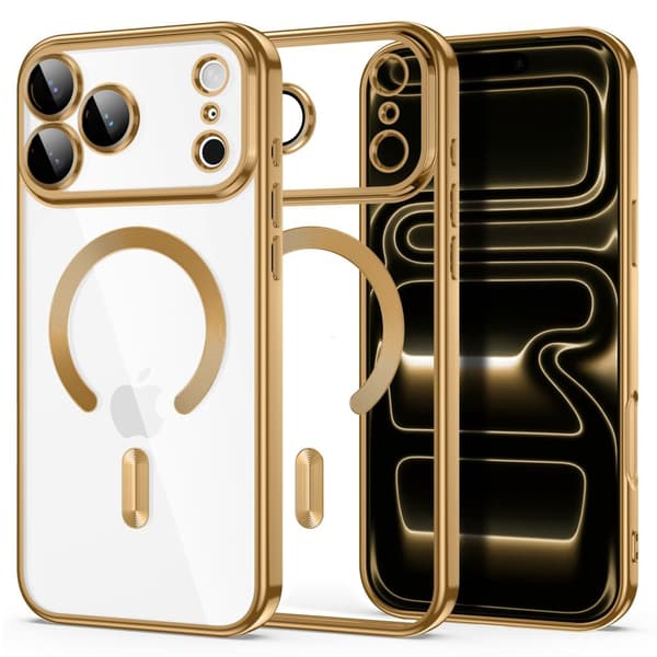 Tech-Protect MagFlex MagSafe Cover til iPhone 17 Pro Max - Shiny Gold Gold