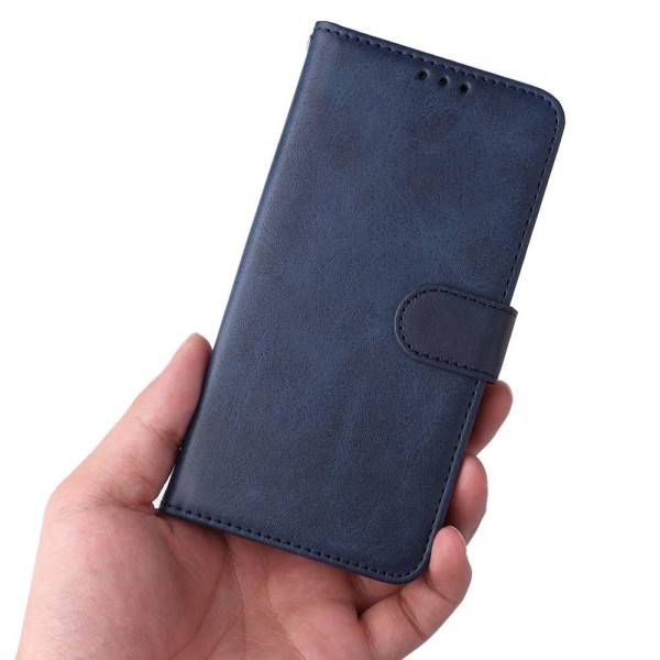 SKALO Xiaomi Redmi Note 12 Pro 5G Flip Cover m. pung i PU-læder - Blå Blue