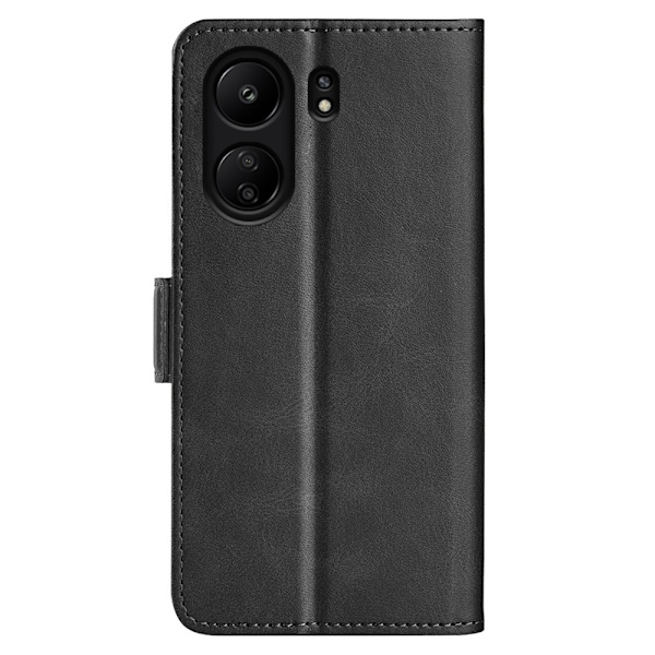 SKALO Xiaomi Redmi 13C 4G Premium Plånboksfodral - Svart Svart