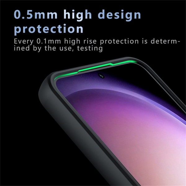SKALO Samsung S25+ Skin-touch Hybrid Skal - Svart Svart