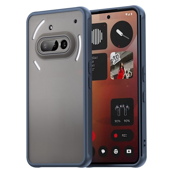 SKALO Nothing Phone (3a) 5G Color Bumper Frosted Skal - Blå Blå