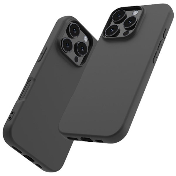 SKALO iPhone 16 Pro Mattsvart Ultratunn TPU-Skal Svart
