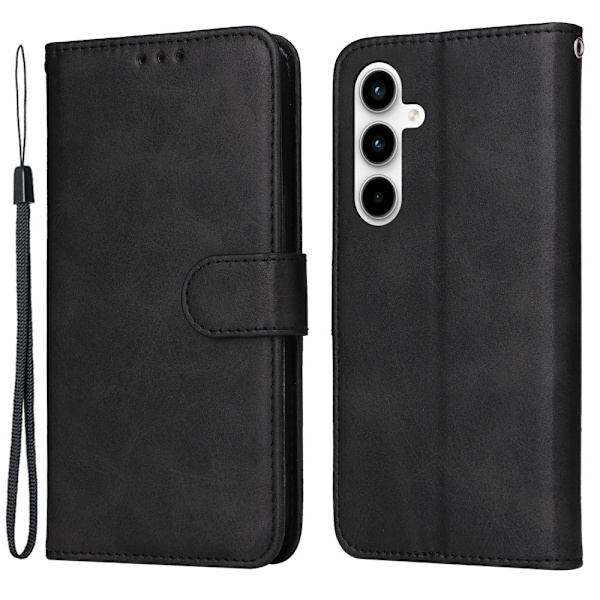 SKALO Samsung A35 5G PU-Läder Plånboksfodral - Fler färger Svart