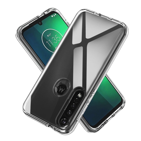 Läpinäkyvä silikoninen TPU-suojus Moto G8 Plus -puhelimelle Transparent