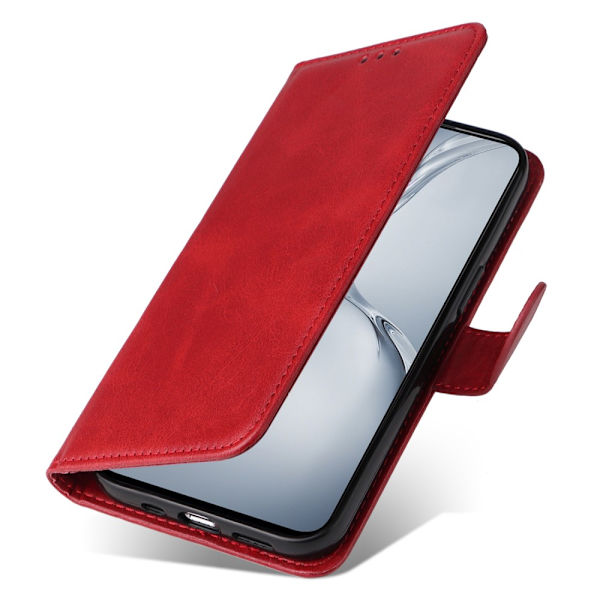 SKALO OnePlus Nord CE4 Lite 5G PU-nahkainen Lompakkokotelo - Valitse väri Red
