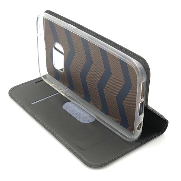 SKALO Samsung S7 Lompakkokotelo Ultra-ohut muotoilu - Valitse väri Dark grey