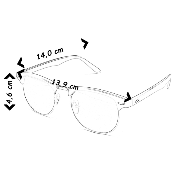 Solglasögon CM - Classic Svart - fler färger Svart one size