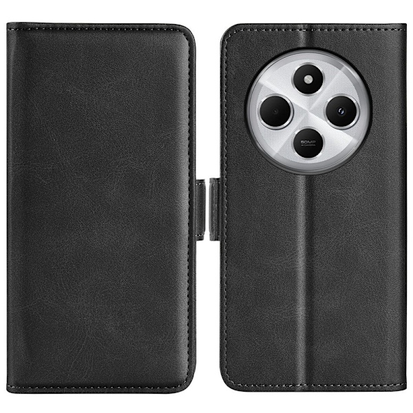 SKALO Xiaomi Redmi 14C Premium Plånboksfodral - Svart Svart