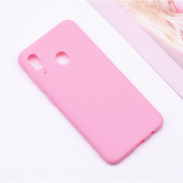 SKALO Samsung A40 Ultraohut TPU-kuori - Valitse väri Pink