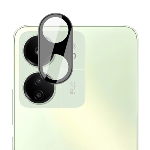 2-PACK SKALO Xiaomi Redmi 13C 4G 3D Linsskydd/Kameraskydd Härdat Glas Svart
