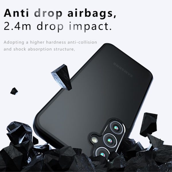 SKALO Samsung S24 Skin-touch hybridikuori - Musta Black