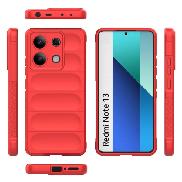 SKALO Xiaomi Redmi Note 13 4G Rugged Bumpers TPU-Cover - Rød Red