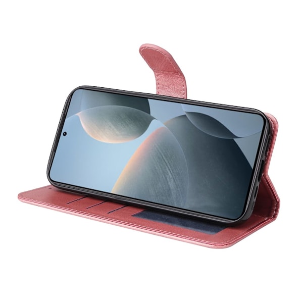 SKALO Xiaomi 14T PU-nahkainen Lompakkokotelo - Valitse väri Pink