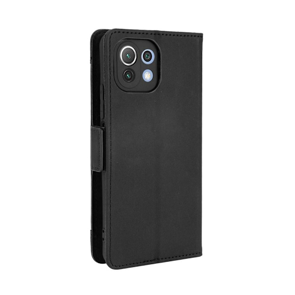 SKALO Xiaomi Mi 11 Lite 6-FACK Plånboksfodral - Svart Svart