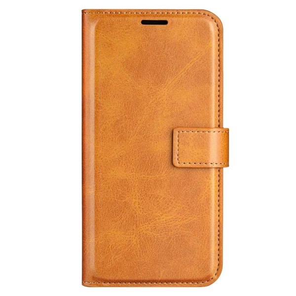 SKALO iPhone 15 Pro Max Plånboksfodral i PU-Läder - Ljusbrun Ljusbrun