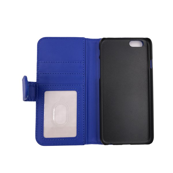 Lompakkokotelo 4 lokeroa iPhone 6 / 6S - enemmän värejä Blue