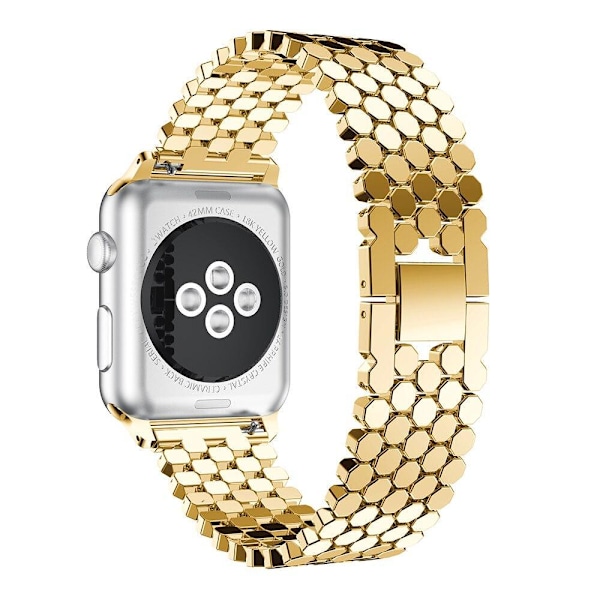 SKALO Fish Scale Metalliranneke Apple Watch Series 1-3 38mm - Valitse väri Gold
