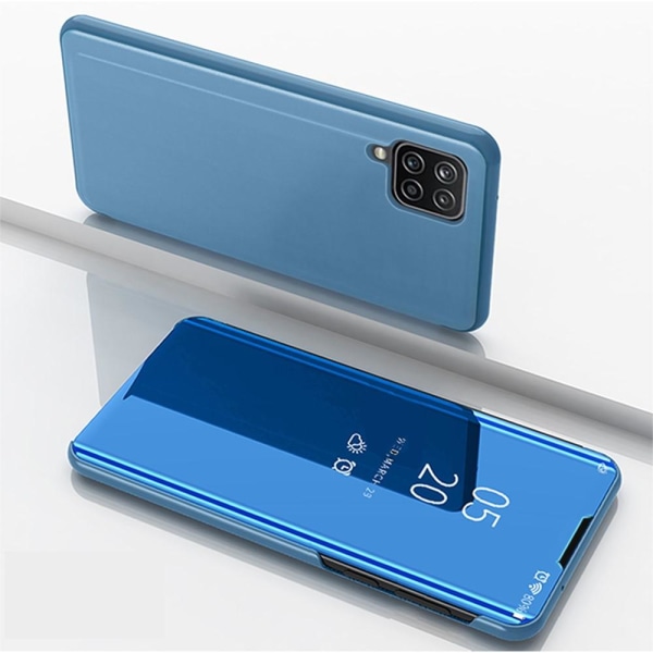 SKALO Samsung A22 4G Clear View Spegel fodral - Blå Blå