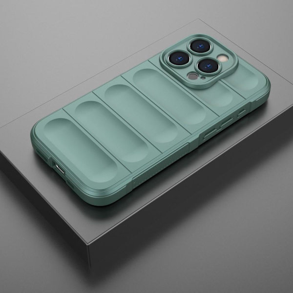 SKALO iPhone 15 Pro Max Rugged Bumpers TPU-suojakuori Grey