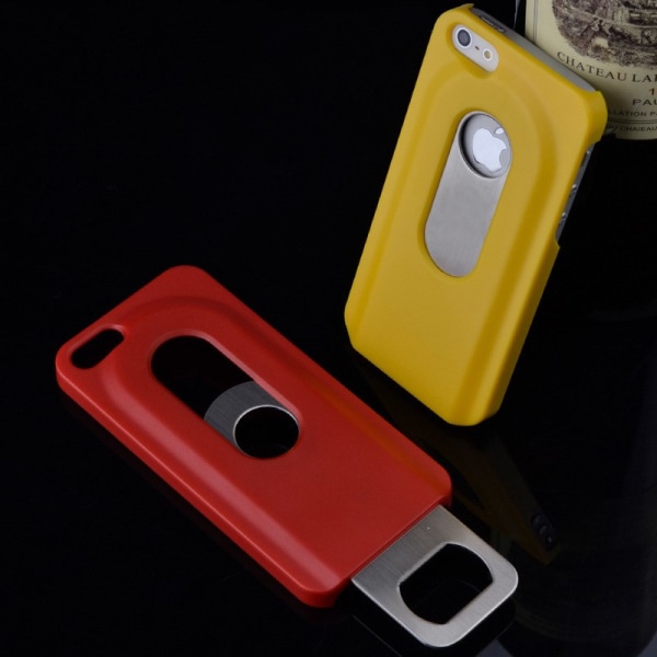 Pullonavaajan kotelo iPhone 5 / 5S / SE:lle - lisää värejä Yellow