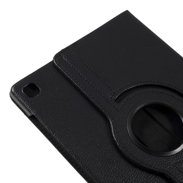 SKALO Samsung Tab S6 Lite 360 Litchi Flip Cover - Sort Black
