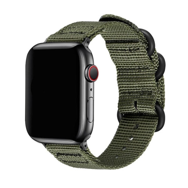 SKALO Nato-armband i nylon Apple Watch 42/44/45/49mm - Fler färg Grön