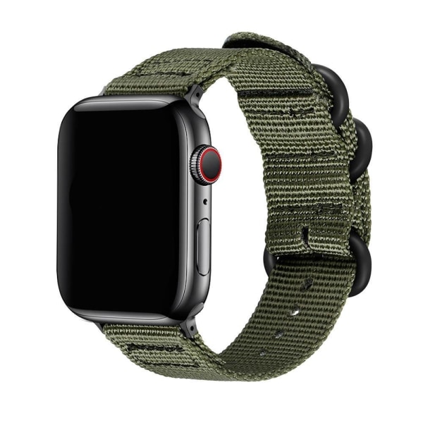 SKALO Nato-armbånd Nylon Apple Watch Series 1-3 42mm - Vælg farve Green