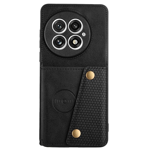 SKALO OnePlus 13 PU-Läder 2-Kortfack Skal - Svart Svart