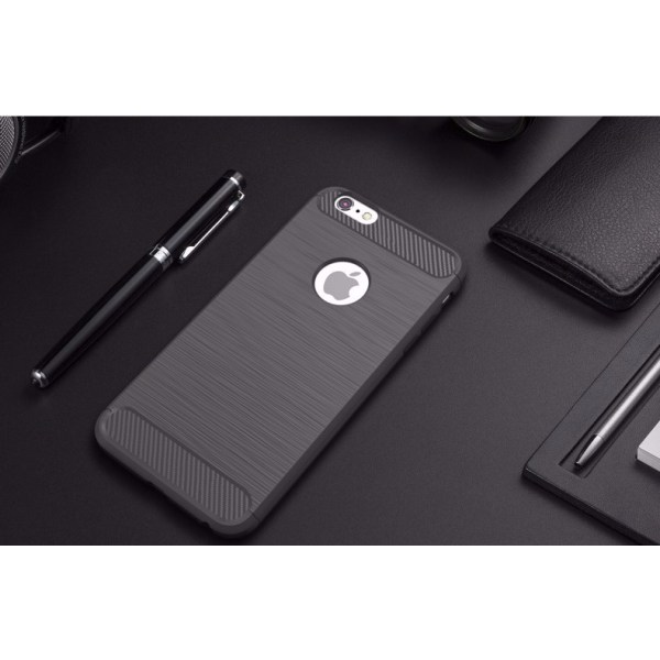 Iskunkestävä Armor Carbon TPU-kuori iPhone 6 PLUS - enemmän värejä Black