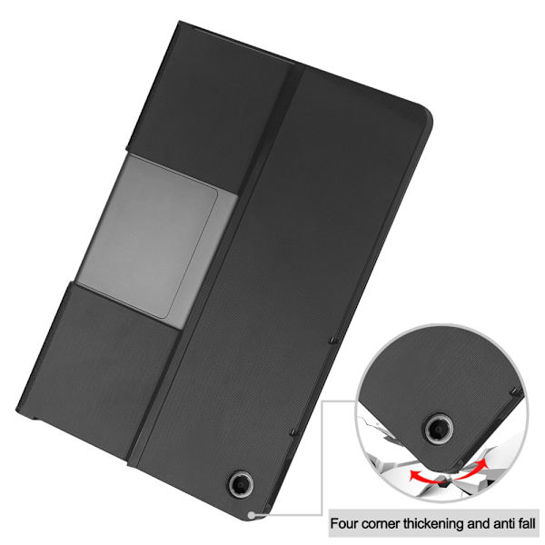 SKALO Lenovo Tab Plus 11.5" Duofold PU-læder Cover - Sort Black
