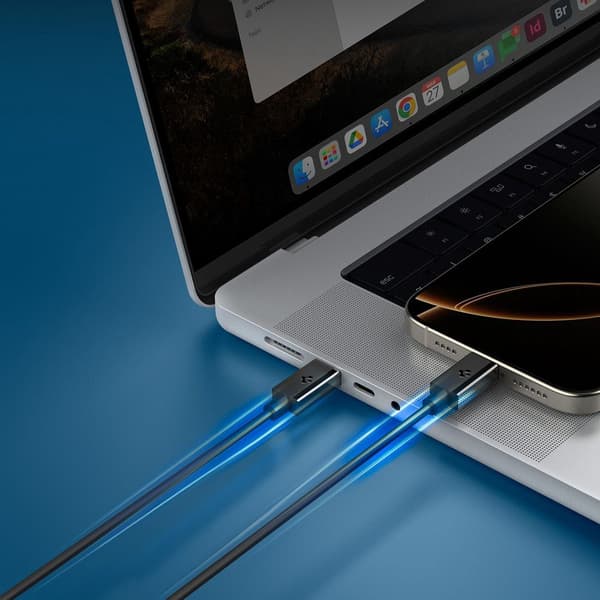 Spigen EB6010CC Essential USB-C-kaapeli 60W 1m - Musta Black