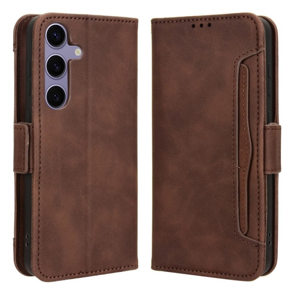 SKALO Samsung S24 6-lokeroa Lompakkokotelo - Ruskea Brown