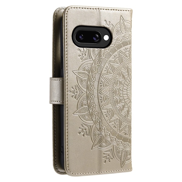 SKALO Google Pixel 9a Mandala Lompakkokotelo - Kulta Gold