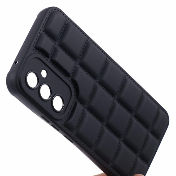 SKALO Samsung A05s 4G Puffer Bumper TPU-suojakuori - Musta Black