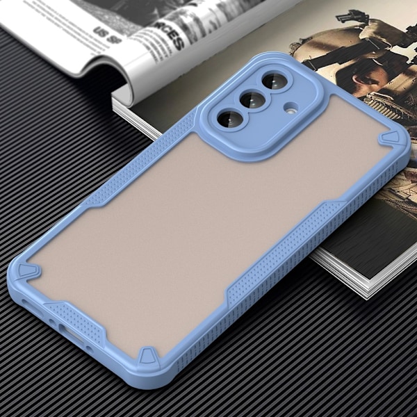 SKALO Samsung A56 5G Armor Hybrid Frosted Skal - Blå Blå