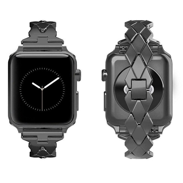 SKALO Metallarmband "Flätad" Apple Watch Ultra 2 49mm - Fler färger Svart