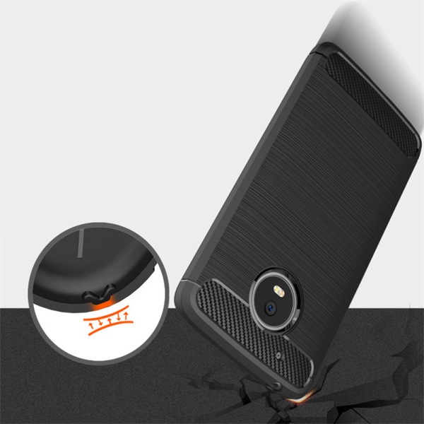 Stöttåligt Armor Carbon TPU-skal Moto G5 Plus Red