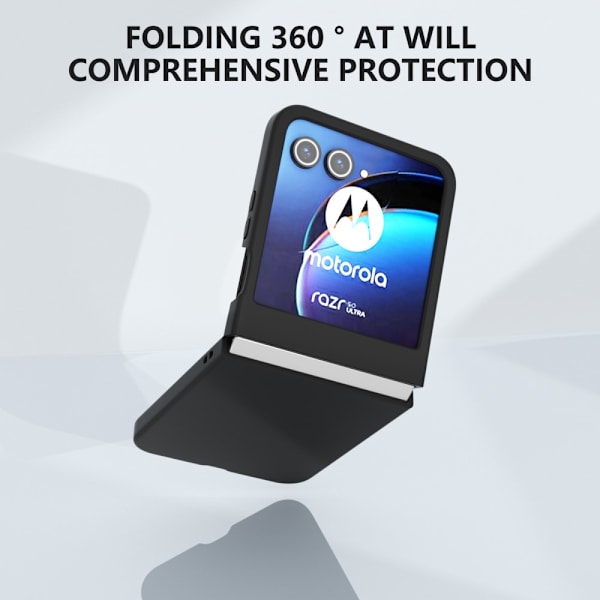 SKALO Motorola Razr 50 5G Skin-touch Fold Cover - Sort Black