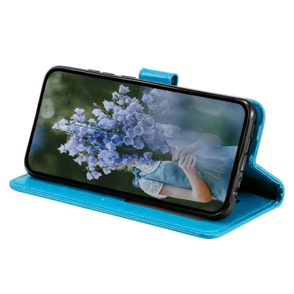 SKALO Samsung A15 4G Mandala Plånboksfodral - Blå Blå