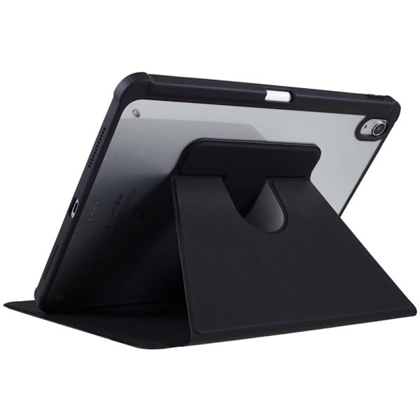 SKALO iPad Air (2020/2022) PU-nahkainen kääntyvä jalusta Kotelo - Musta Black