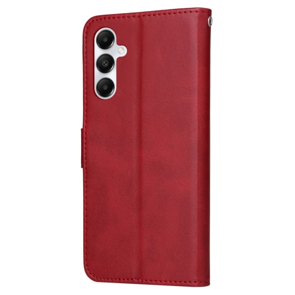 SKALO Samsung A05s 4G PU-Läder Plånboksfodral - Fler färger Röd