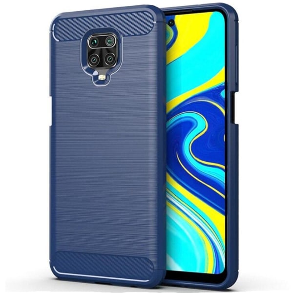 Stødsikker Armour Carbon TPU-cover Xiaomi Redmi Note 9 Pro - mere Blue