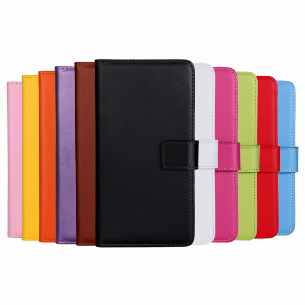 Plånboksfodral Äkta Skinn LG G5 - fler färger Svart